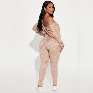 Chelsea Twist Back Legging Set - Taupe XL